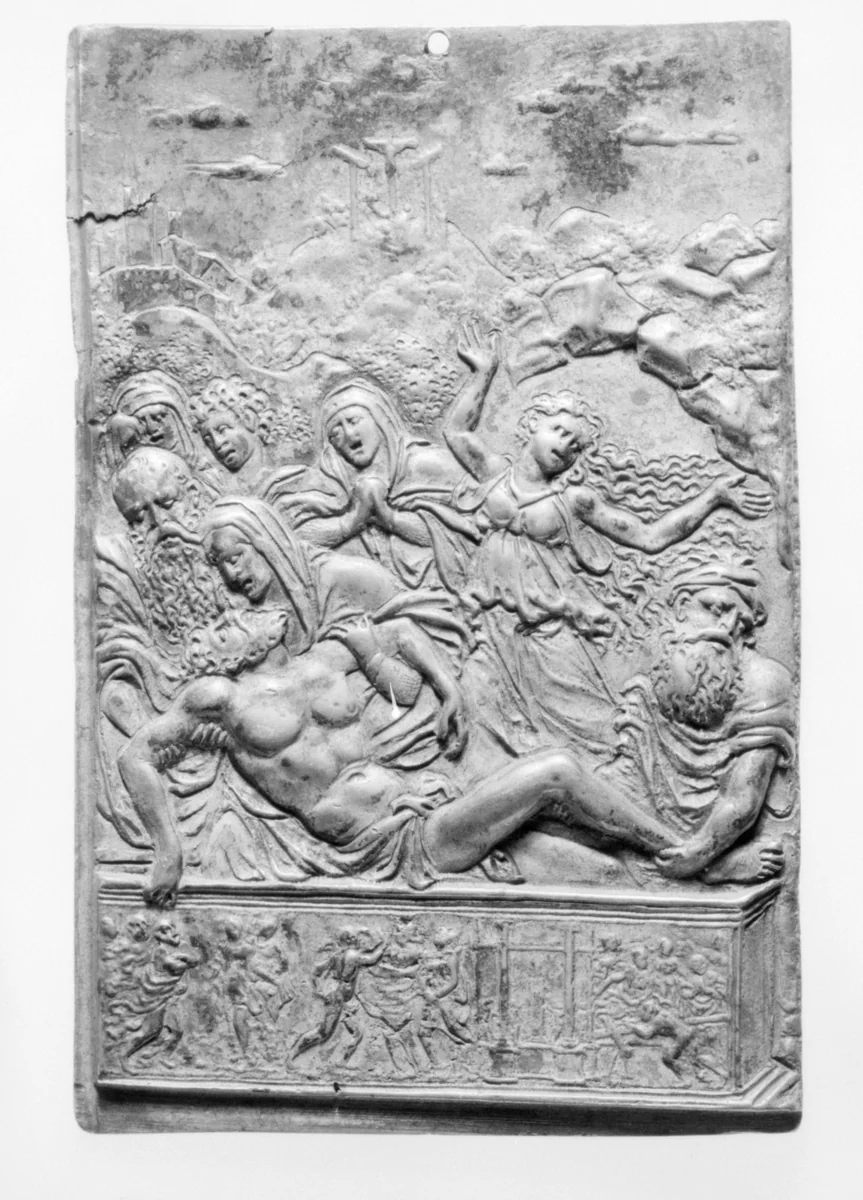 The Entombment by Galeazzo Mondella, metalwork, 1500-1599