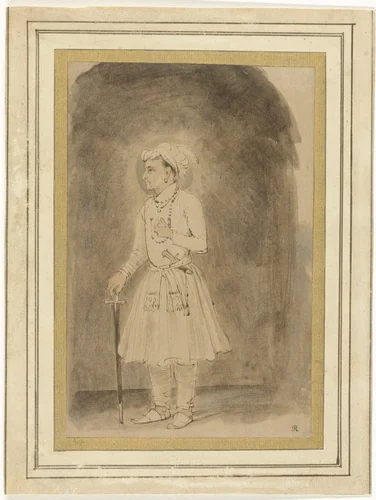 Jahangir by Rembrandt van Rijn, drawing, 1656-1658