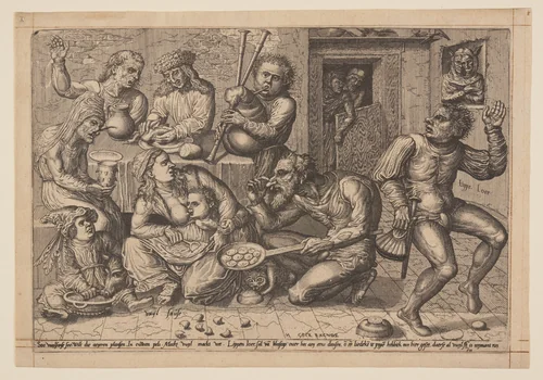 Vuyl Sause (Dirty Sauce) by Jan Verbeeck, print, 1554-1564