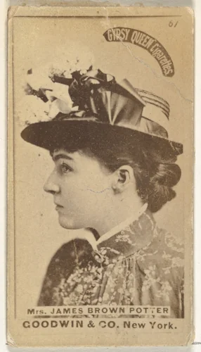 Mrs. James Brown Potter, from the Actors and Actresses series (N171) for Gypsy Queen Cigarettes by Goodwin & Company, photograph, 1886-1890