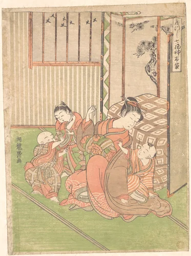 Disguised or Transformed Hotei by Isoda Koryūsai, print, 1759-1779