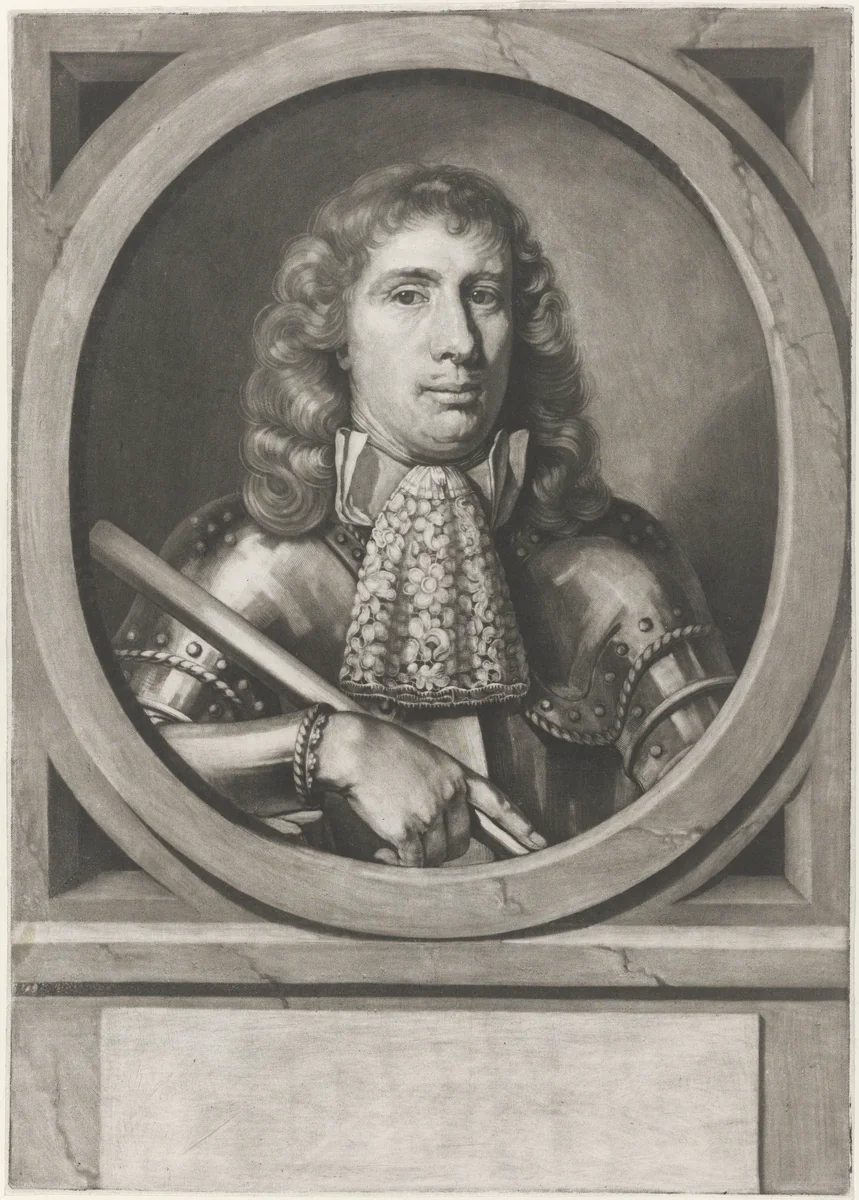 Portret van Thomas Ernsthuys by Abraham Bloteling, print, 1684-1690