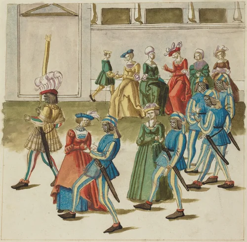 Masquerade by German 16th Century, drawing, 1515