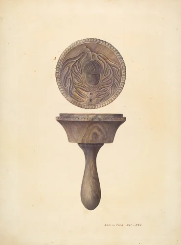 Butter Mold by Samuel W. Ford, index of american design, 1939