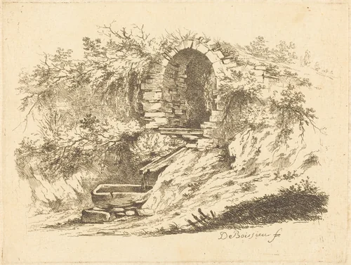 The Spring at l'Orsière by Jean Jacques de Boissieu, print, 1759