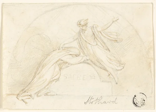 Design for Funerary Monument by John Flaxman, drawing, 1775-1826