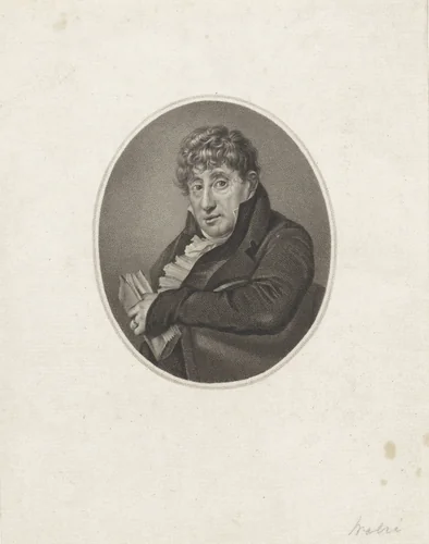 Portret van Jan van Walré by Willem van Senus, print, 1815-1851