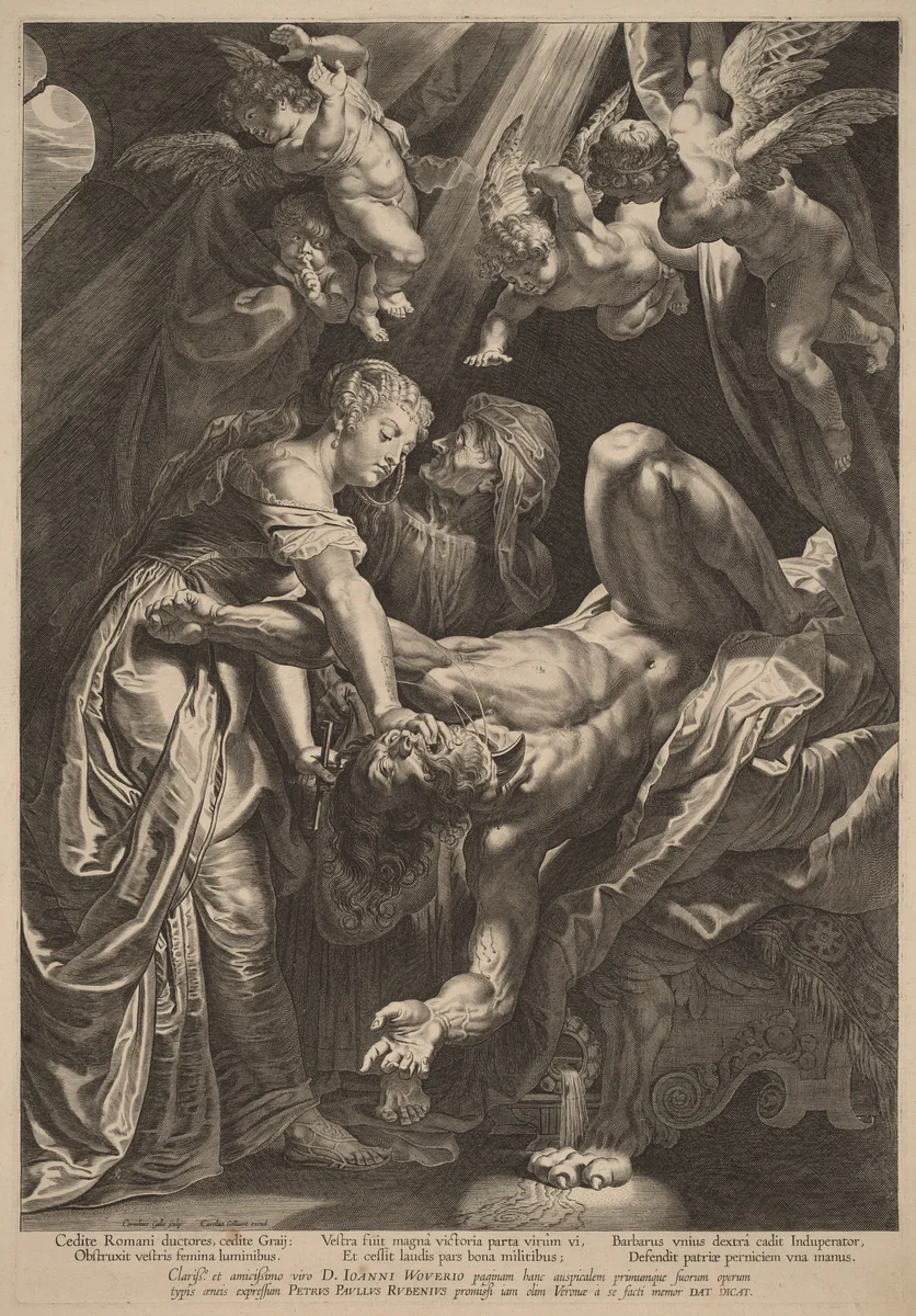 Judith Beheading Holofernes by Cornelis Galle
Peter Paul Rubens, print, 1610