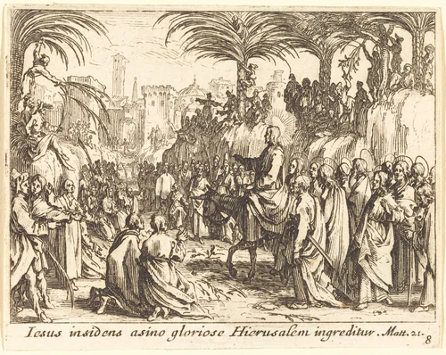 The Entry into Jerusalem by Jacques Callot, print, 1635