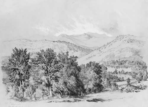 At Five Ponds, North Waterford, Maine by Edward Seager, artwork, 1845