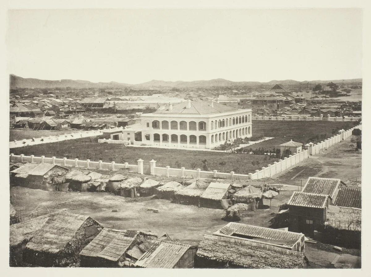 The Old Factory Site, Canton by John Thomson, photograph, 1863-1873