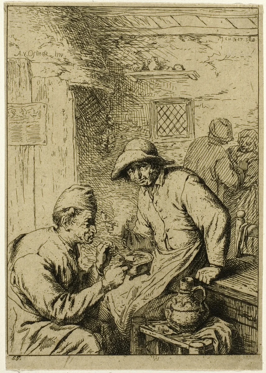 Two Smokers by Charles Émile Jacque
Léon Subercaze, print, 1840-1850