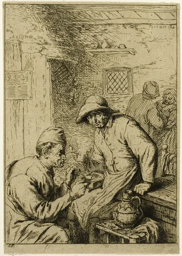 Two Smokers by Charles Émile Jacque
Léon Subercaze, print, 1840-1850