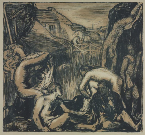 Bathers by Charles Hasslewood Shannon, print, 1904