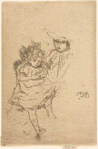 Gipsy Baby by James McNeill Whistler, print, 1834-1903
