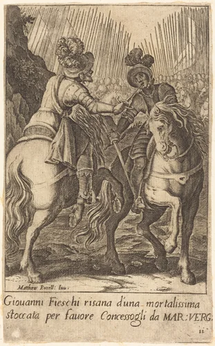 Giovanni Fieschi by Jacques Callot; Matteo Rosselli, print, 1619