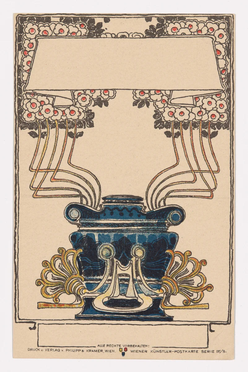 Wiener Künstler-Postkarte Serie 3/5 by Unknown Artist, design, 1898