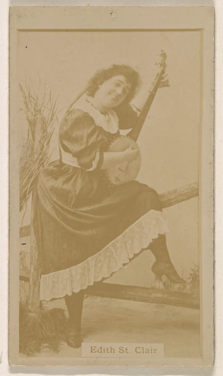 Edith St. Clair, from the Actresses series (N245) issued by Kinney Brothers to promote Sweet Caporal Cigarettes by Kinney Brothers Tobacco Company, photograph, 1890