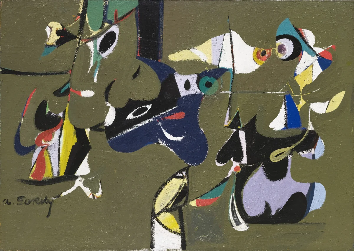 Garden in Sochi by Arshile Gorky, painting, 1941