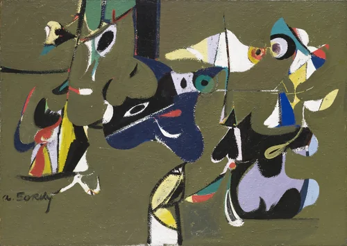 Garden in Sochi by Arshile Gorky, painting, 1941