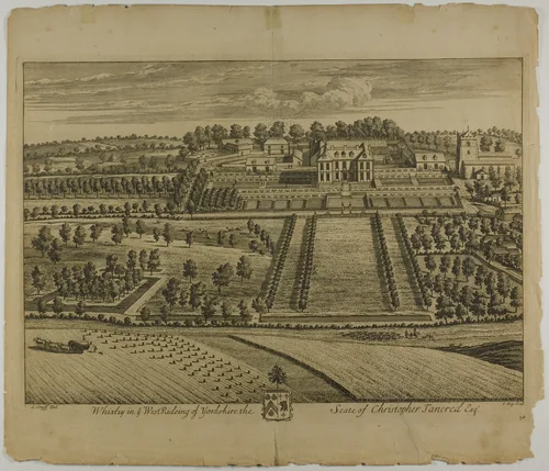 Whixley, plate 78 from Britannia Illustrata by Jan Kip, print, 1707