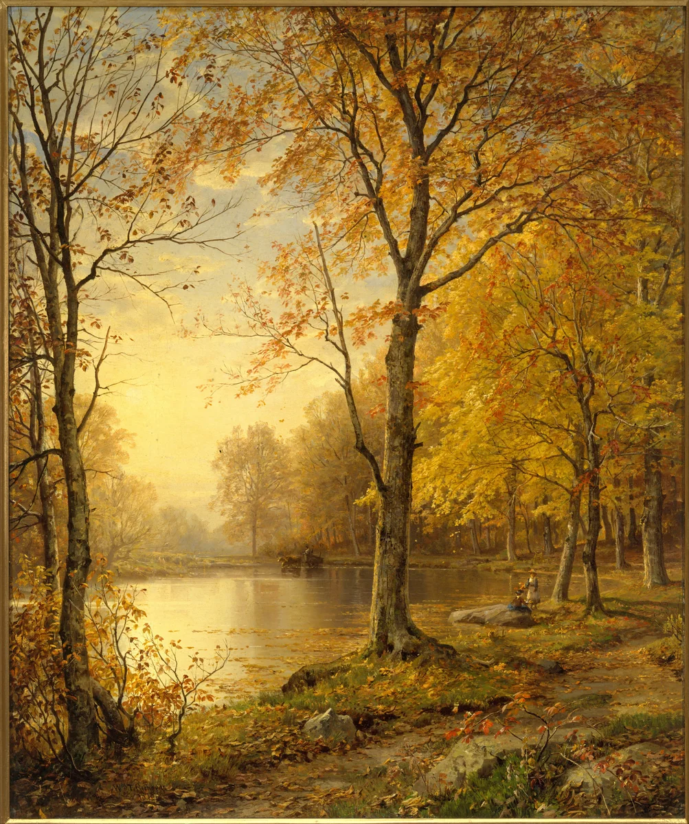 Indian Summer by William Trost Richards, artwork, 1875
