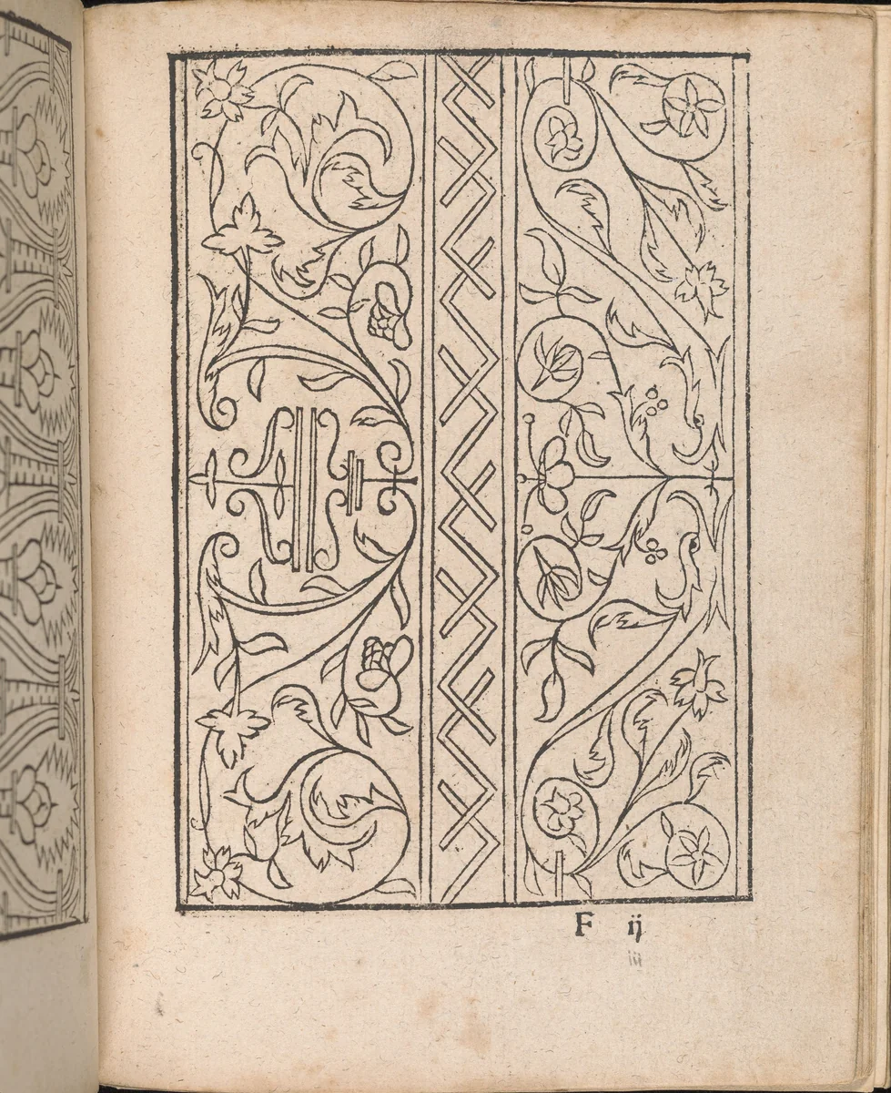 New Modelbüch allen Nägerin u. Sydenstickern (Page 23r) by Hans Hoffman, book, 1556