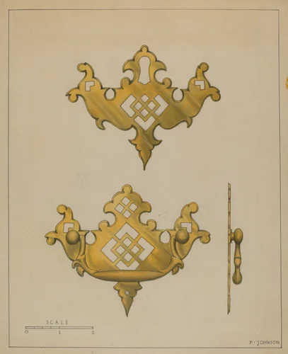 Drawer Pull by Philip Johnson, index of american design, 1936