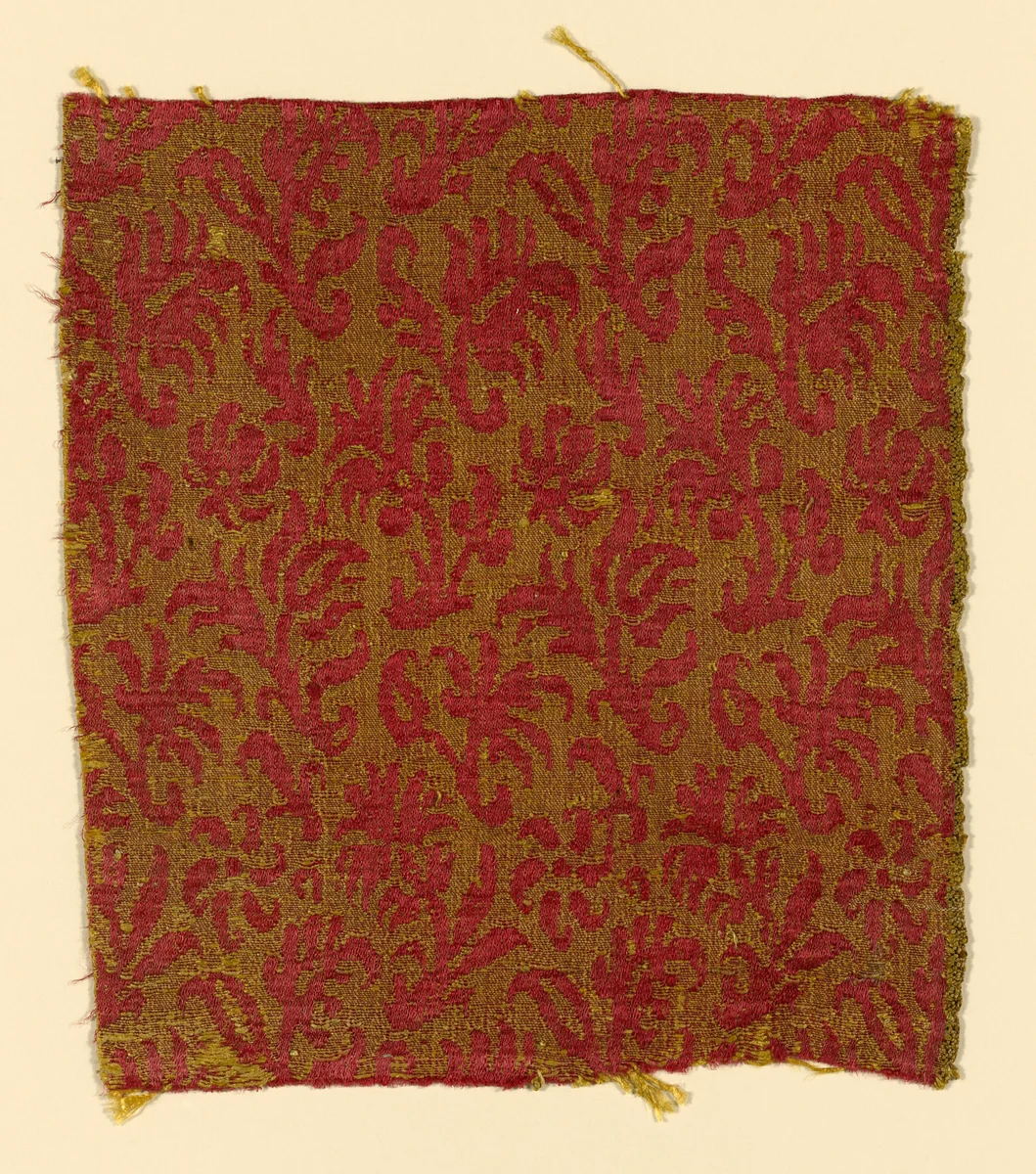 Fragment by Italy, textile, 1595-1655