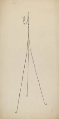 Candle Holder by Benjamin Resnick, index of american design, 1939