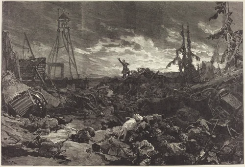 Michel Strogoff au Théâtre du Chatelet by Auguste Lepère; Daniel Vierge, portfolio, 1880