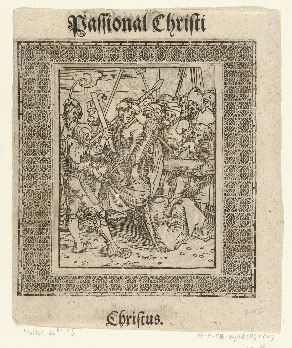 Kruisdraging van Christus by Lucas Cranach, print, 1521-1522