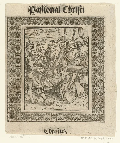 Kruisdraging van Christus by Lucas Cranach, print, 1521-1522