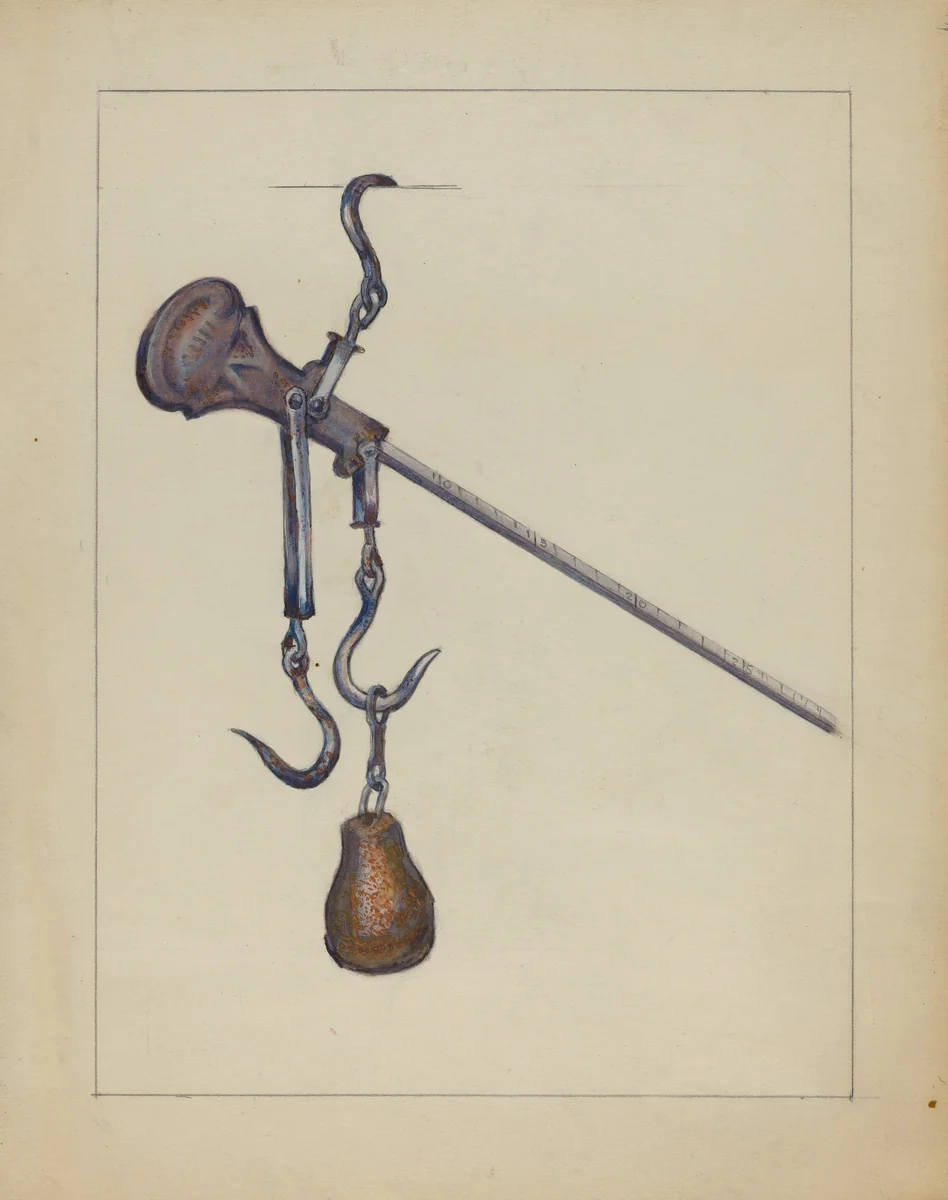 Scales by Broda, index of american design, 1936