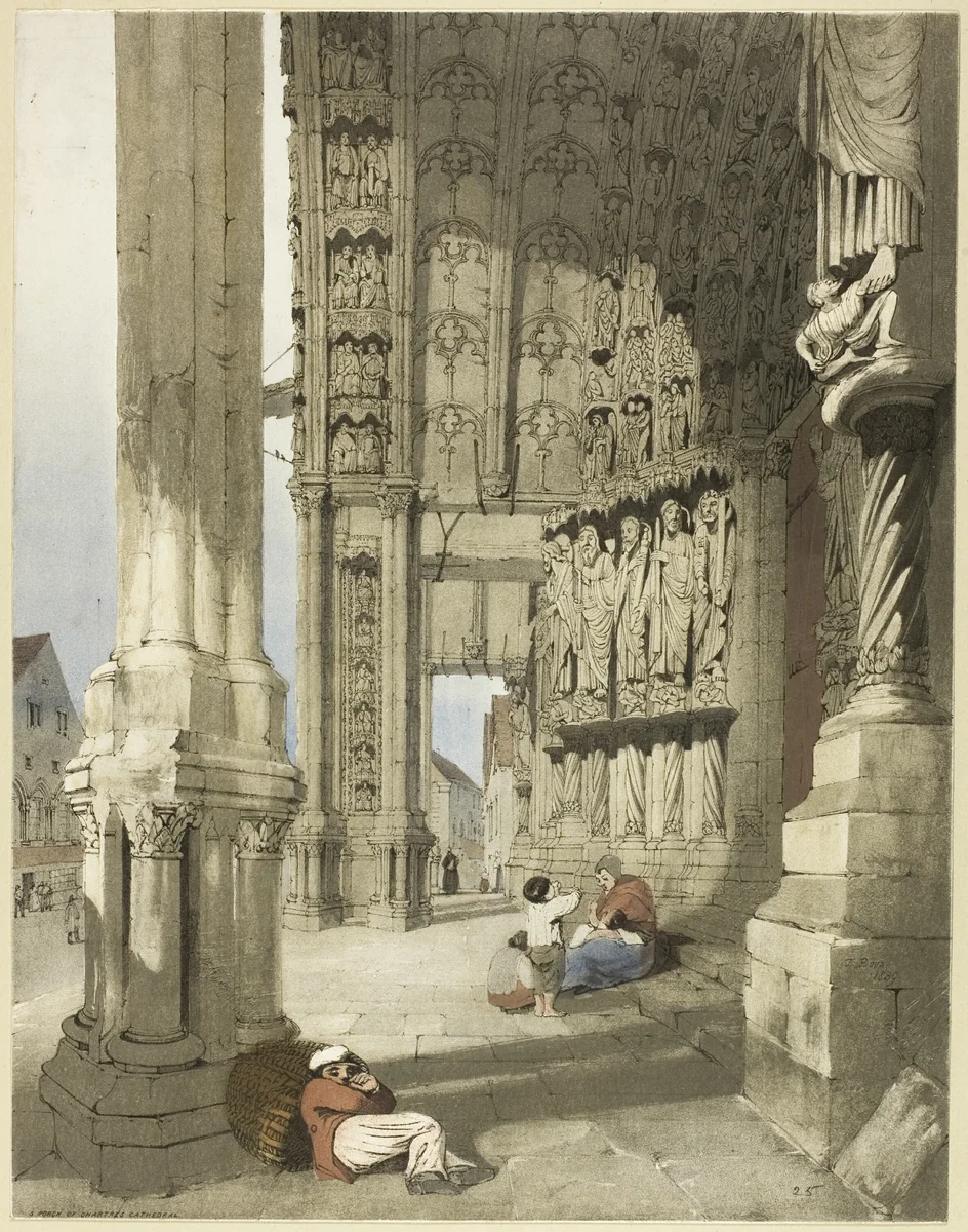 Notre Dame, Chartres by Thomas Shotter Boys, print, 1839