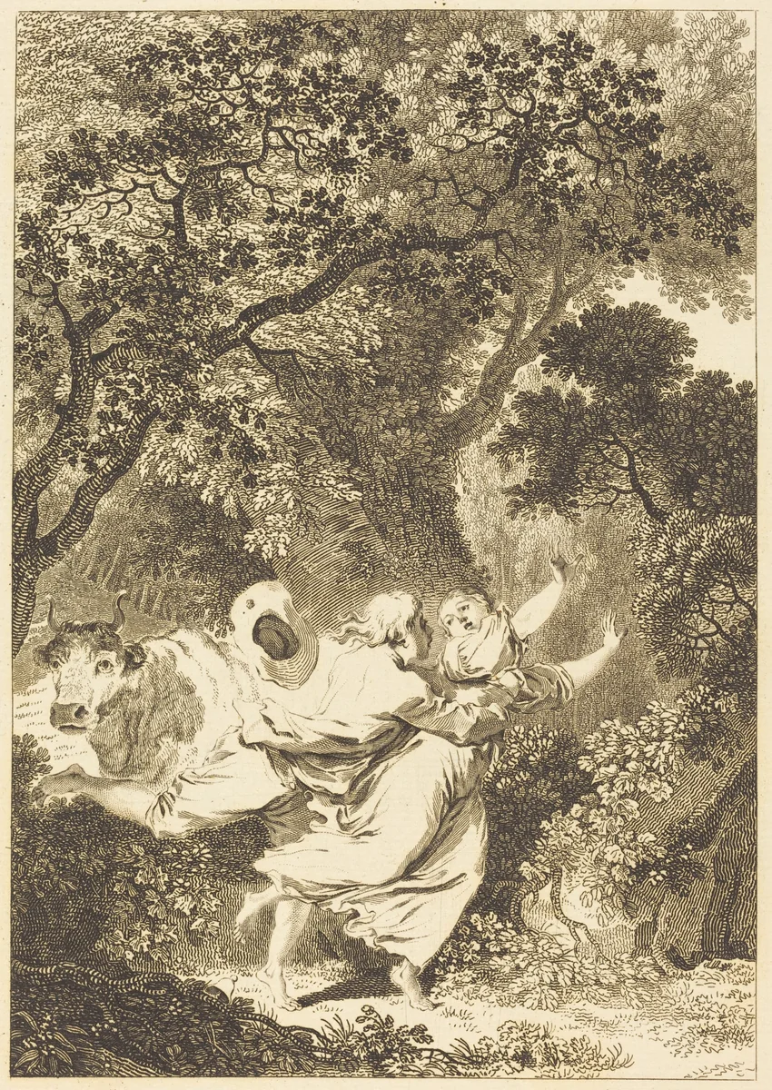 La clochette by Jean Honoré Fragonard, print, 1741-1808