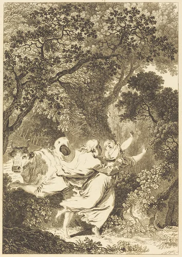La clochette by Jean Honoré Fragonard, print, 1741-1808