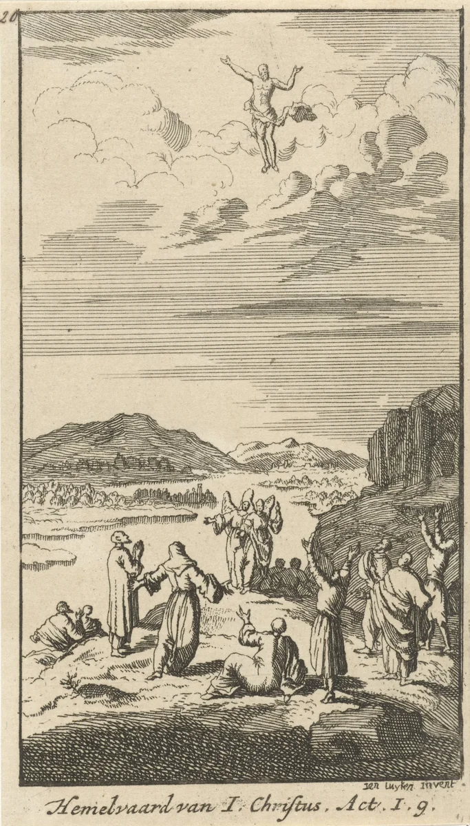 Hemelvaart van Christus by anonymous, print, 1720