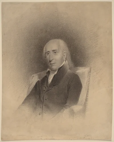 Portrait of a Seated Man by John Vanderlyn, drawing, 1800