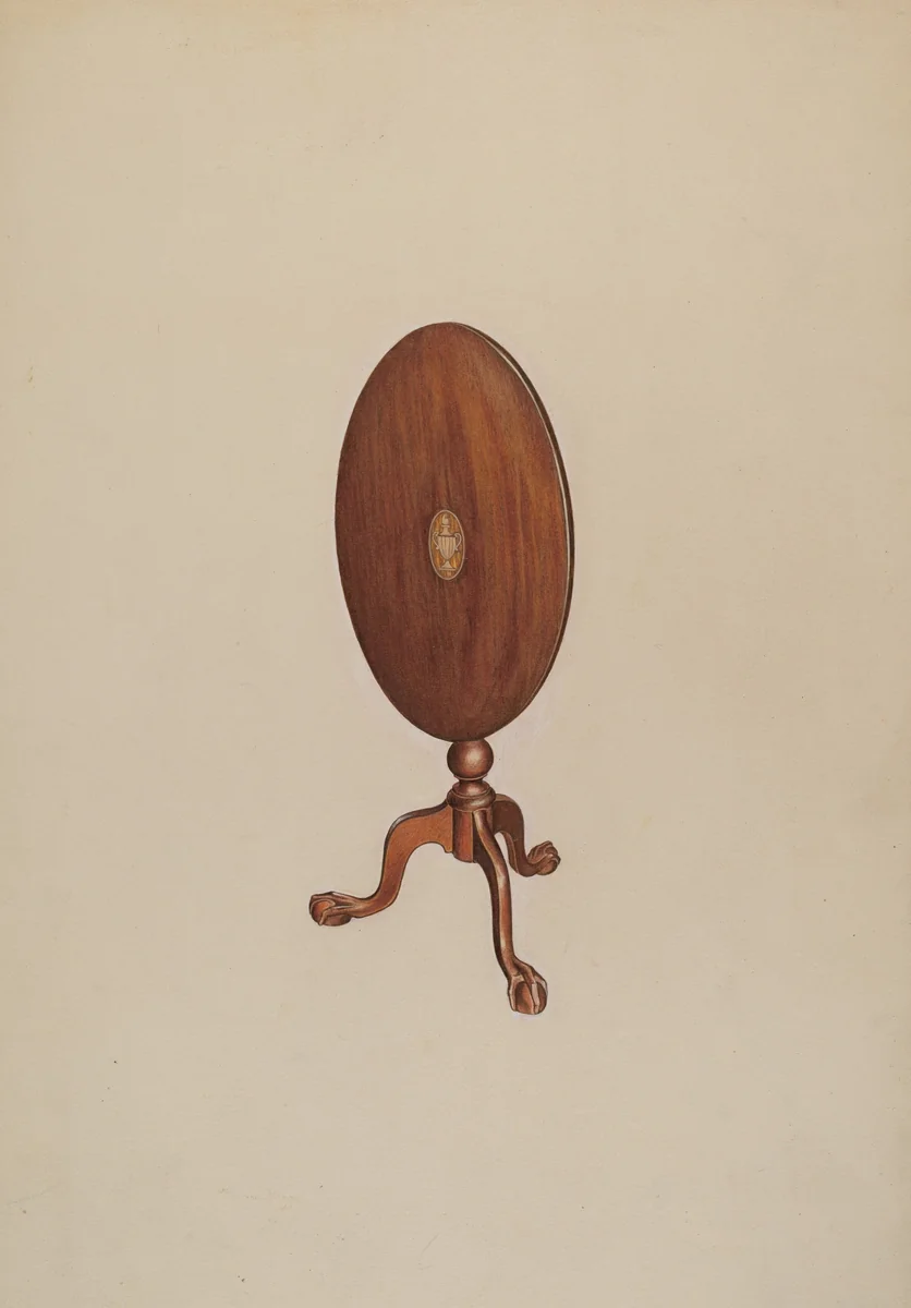 Tilt Top Table by Dorothy Handy, index of american design, 1937