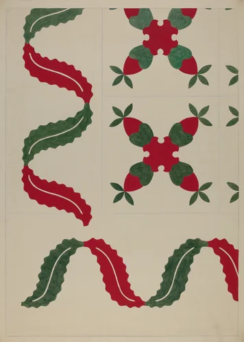 Quilt by Dorothy Posten, index of american design, 1937