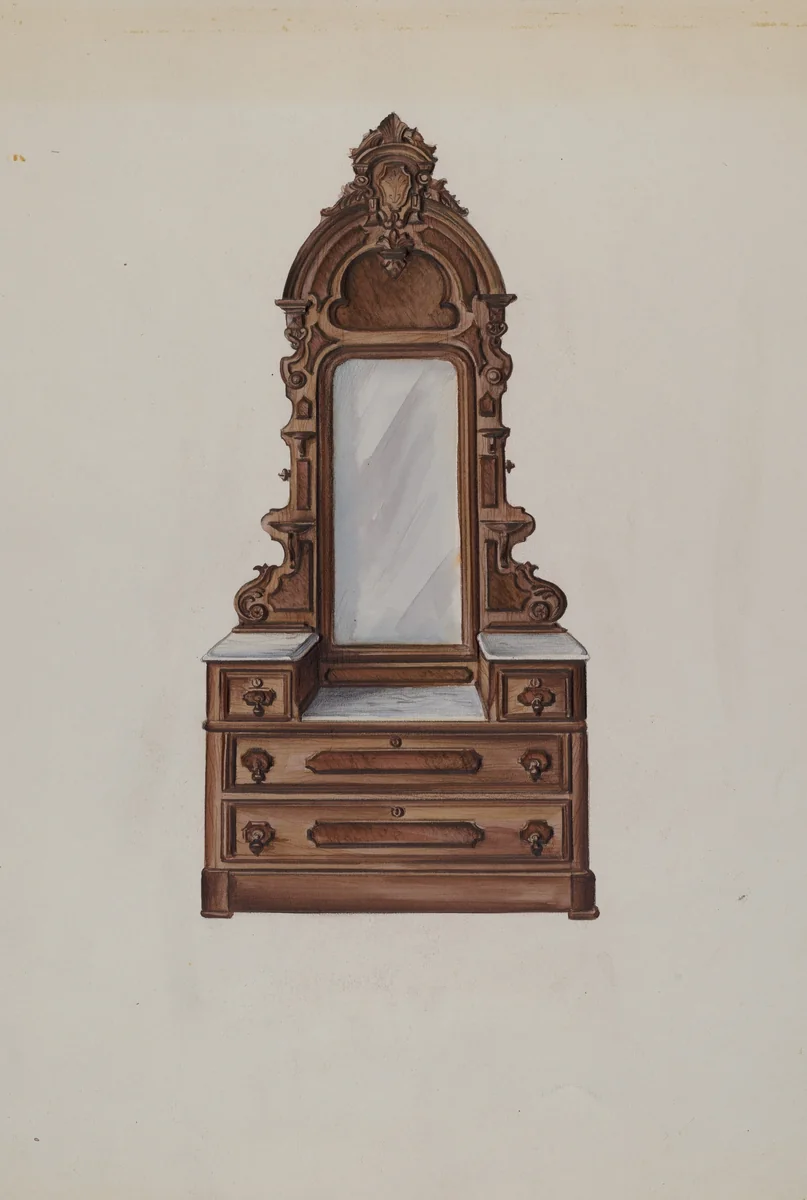 Bureau by Natalie Simon, index of american design, 1936