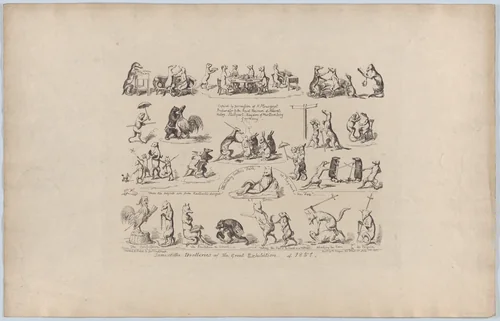Some of the Drolleries of the Great Exhibition by George Cruikshank, print, 1851
