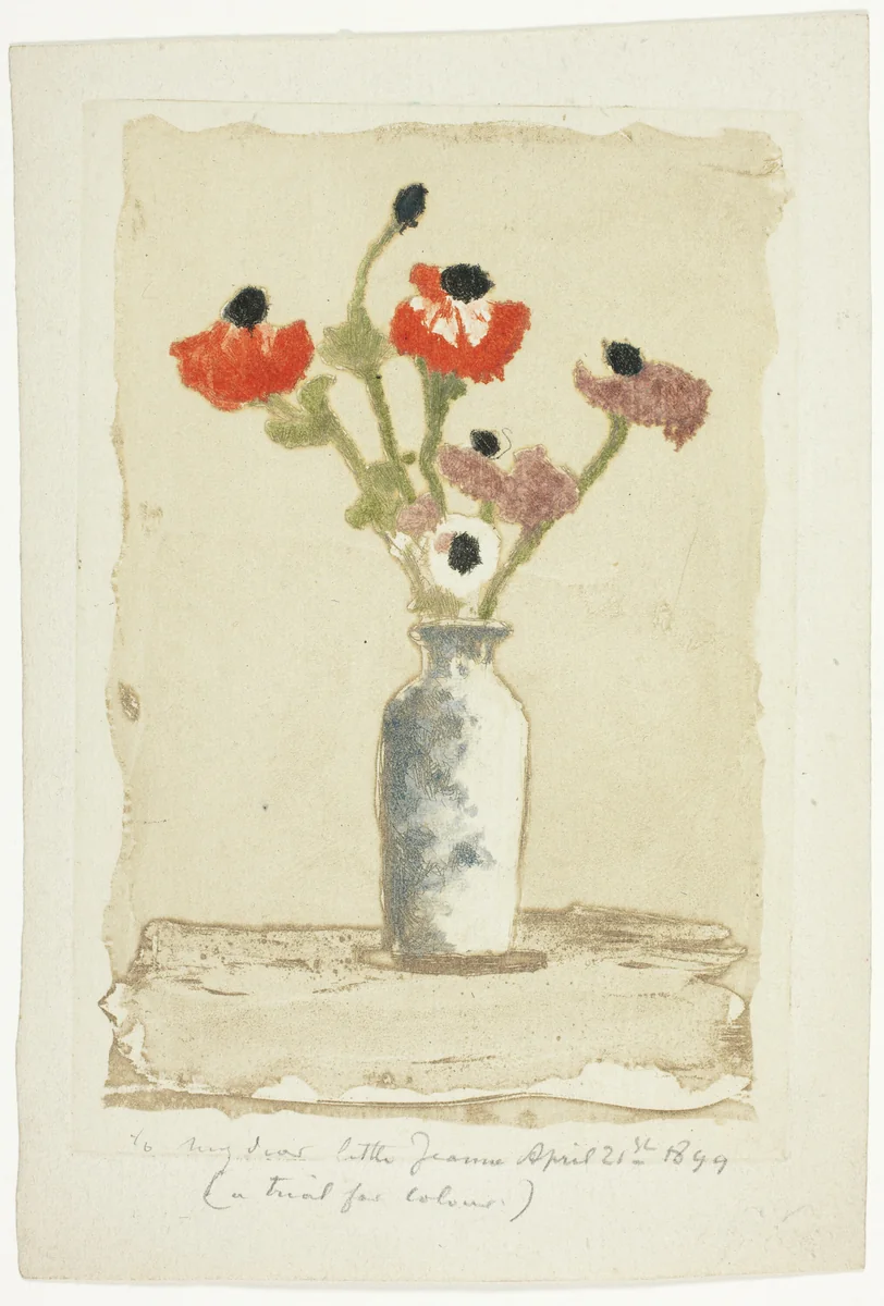 Anemonies by Theodore Roussel, print, 1897