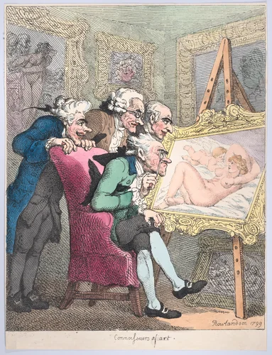 Connoisseurs by Thomas Rowlandson, print, 1799