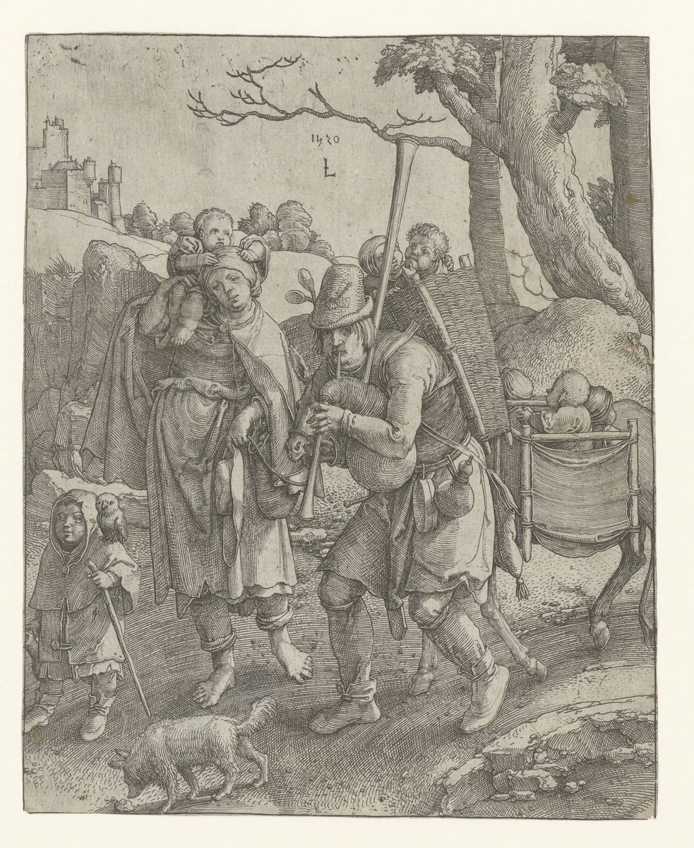 Uilenspiegel: de bedelaarsfamilie by Unknown, print, 1520