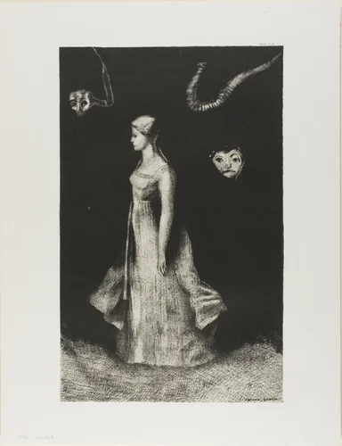 Obsession by Odilon Redon, print, 1894