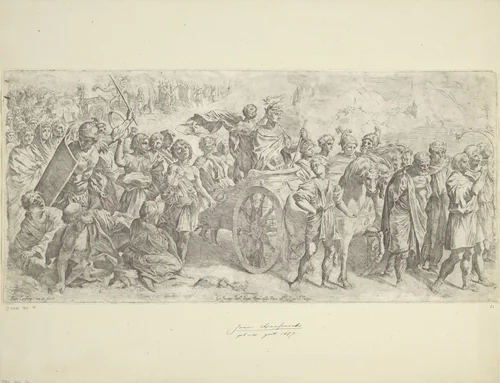 Triomf van een Romeins keizer by Unknown, print, 1592-1647