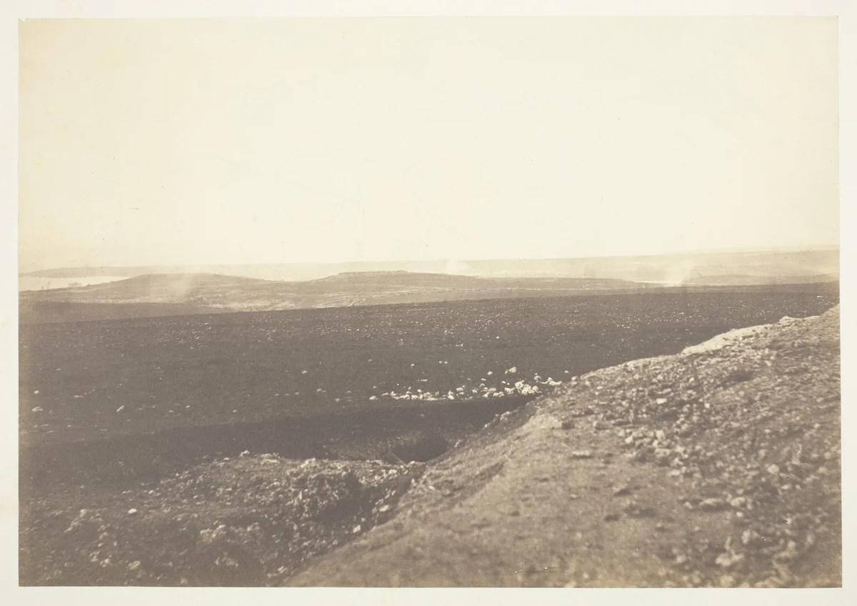 The Mamelon and Malakoff, from the Mortar Battery by Roger Fenton, photograph, 1855