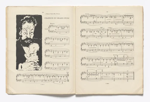 Grandfather's Song (La Chanson du grande-père) (headpiece, page 12) from Petites scènes familières by Pierre Bonnard, illustrated book, 1893